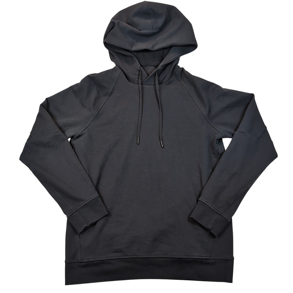 Lululemon City Sweat Pullover Hoodie Mens XS Black Technical Fleece Raglan Gym